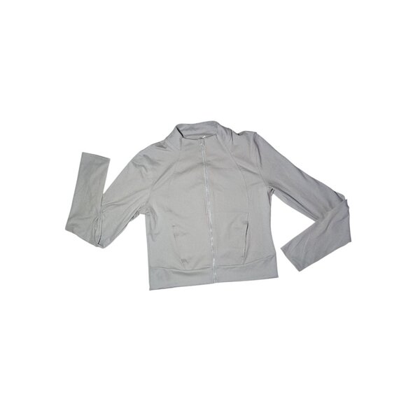 Yogalicious Lux Crosstrain Everyday Full Zip Heather Gray Jacket XL NWT - Picture 3 of 8